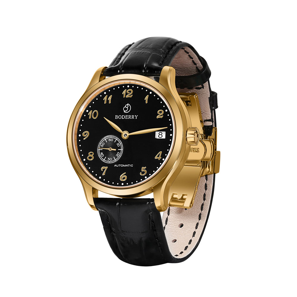 Minute Repeater Watch - BODERRY Mens Micro-rotor Automatic Dress Watches