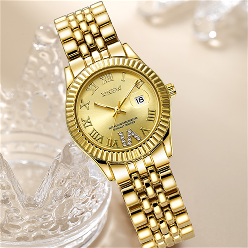 Ladies Big Brand Golden Watche - Luxury Watch Brand For Women review and price
