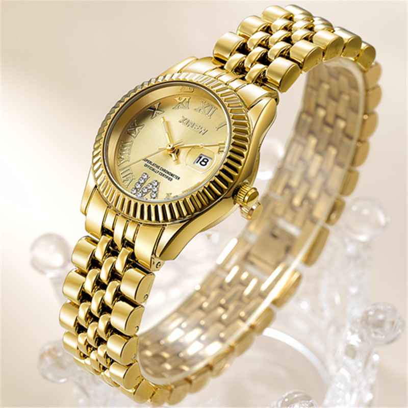 Ladies Big Brand Golden Watche - Luxury Watch Brand For Women review and price