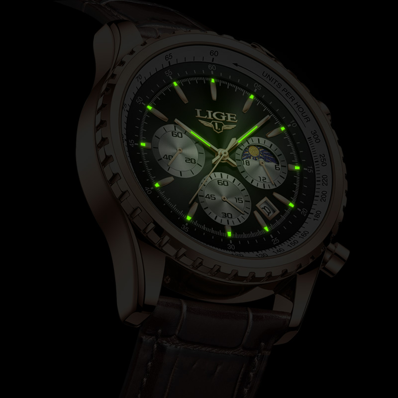 New Fashion Mens Watches LIGE  - Compass Watch Luxury review and price