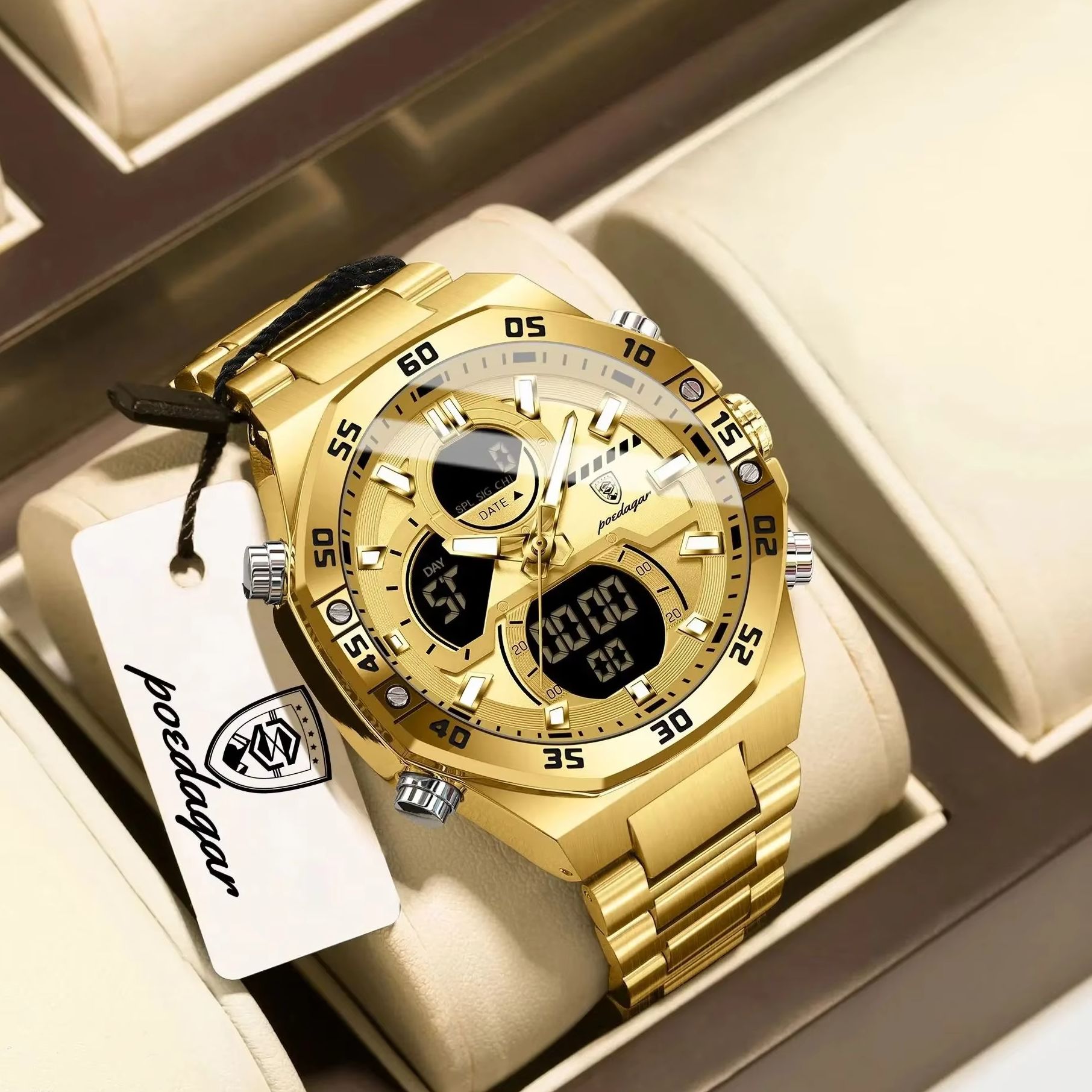 POEDAGAR Sports Quartz Men Wri - Minute Repeater Watch review and price