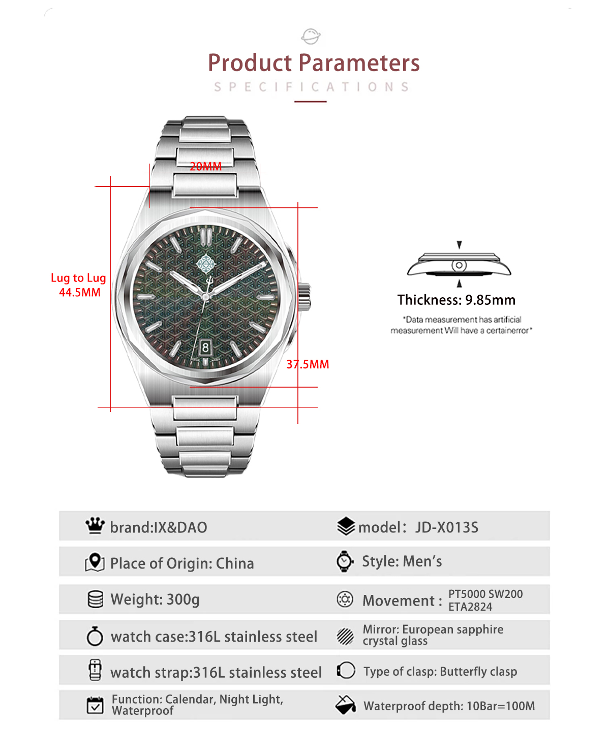 IX&DAO 2026 New Warrior 37mm M - Minute Repeater Watch review and price