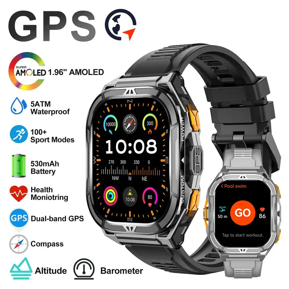 Luxury AMOLED Smartwatch Real  - Compass Watch Luxury review and price