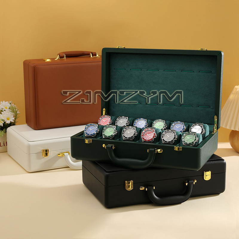 12 Slots Watch Box Mens Watche - Luxury Watch Display review and price